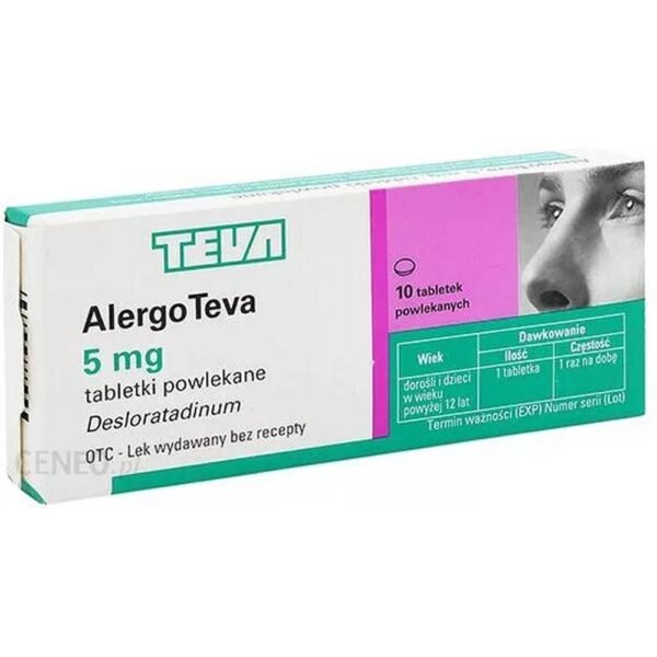 AlergoTeva alivia los síntomas asociados con la rinitis alérgica (inflamación de las fosas nasales causada por alergias como la fiebre del heno o los ácaros del polvo) en adultos y adolescentes a partir de los 12 años. Estos síntomas incluyen estornudos, secreción o picazón en la nariz, picazón en el paladar y picazón, enrojecimiento o lagrimeo en los ojos.