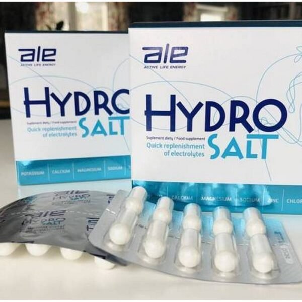 Hydrosalt complementa potasio, magnesio, zinc, calcio y sodio.