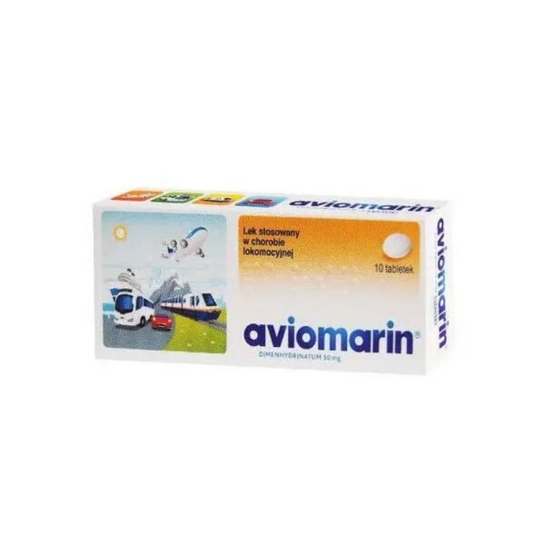 AVIOMARIN is used to prevent motion sickness, as well as to prevent and treat nausea and vomiting of any other origin (except those caused by drugs used in cancer chemotherapy). Aviamarin contains dimenhydrinate (dimenhydrinate) as an active substance, which has antiemetic, antiallergic and mild sedative properties.