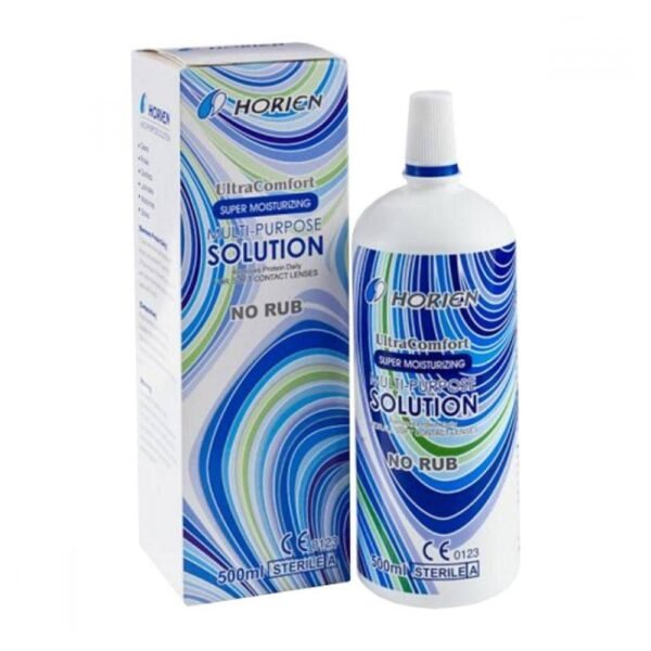 for the care of soft contact lenses, which is used for their disinfection and storage.pour l'entretien des lentilles de contact souples, qui est utilisé pour leur désinfection et leur stockage.