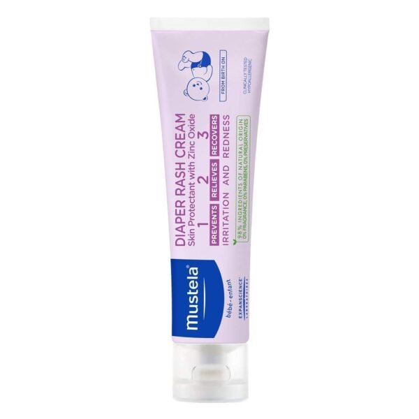 Mustella Bebe 123 changing cream prevents chafing and irritation.
