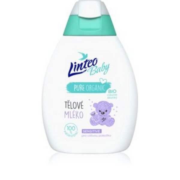 Linteo Baby gently cares for the baby's skin and provides it with the necessary hydration.