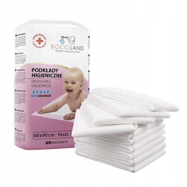 Soft to the touch and super absorbent disposable sanitary pads.