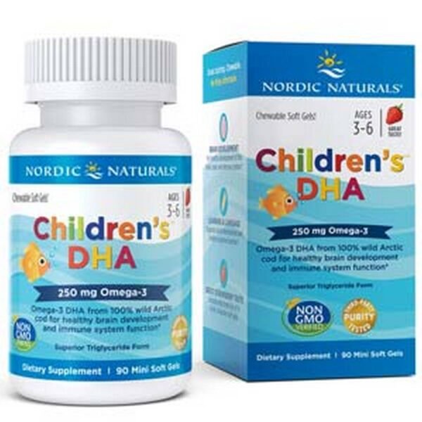 Nordic Naturals DHA acids are intended for children from 3 years of age, they support the developing body.