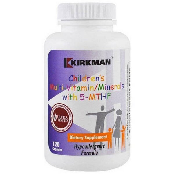Complemento alimenticio es un conjunto de vitaminas y minerales para niños, que contiene vitaminas: A, C, D, E, B1, B2, B6, B12, ácido fólico en forma de 5-MTHF (sal de glucosamina (6S) -5- ácido metiltetrahidrofólico), niacina, ácido pantoténico, biotina, minerales: yodo, zinc, selenio, manganeso, cromo, molibdeno y coenzima Q10.