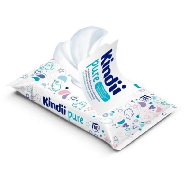 Kindii pure Sensitive Baby and children's wipes 60 pieces
