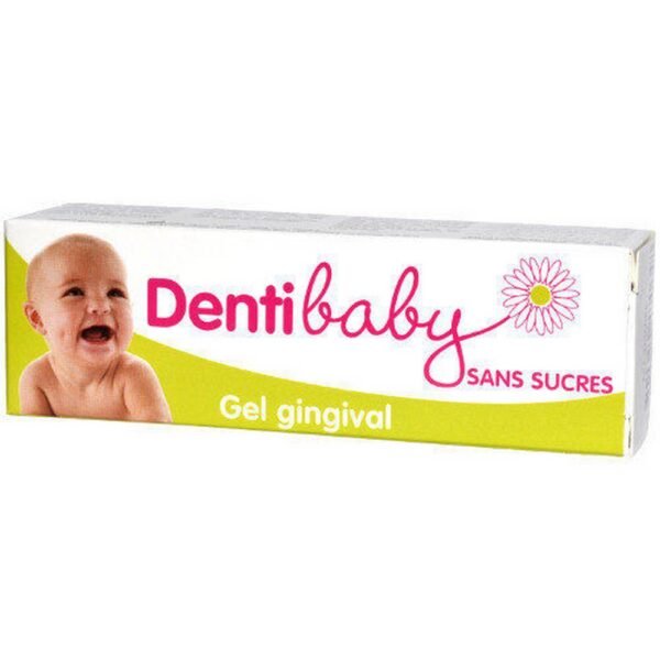 Dentibaby Gum Massage Gel, based on natural ingredients - chamomile flower extract with moisturizing and soothing properties.