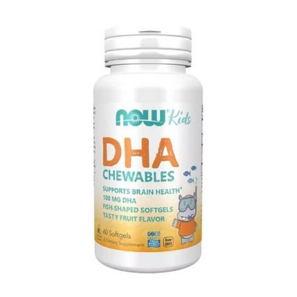 DHA is a component of omega-3 found in fish oil. Before birth and during childhood, DHA plays an important role in the healthy development of the entire nervous system, including the brain.