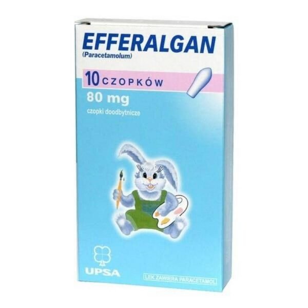 Efferalgan   is a medicine for children in the form of suppositories with an analgesic and antipyretic effect.