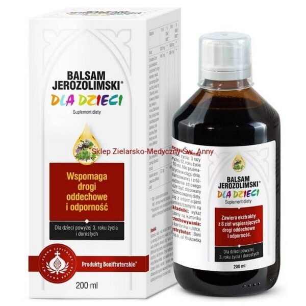 Jerusalem Balm for Children contiene una composición única de hierbas creadas según la receta monástica.