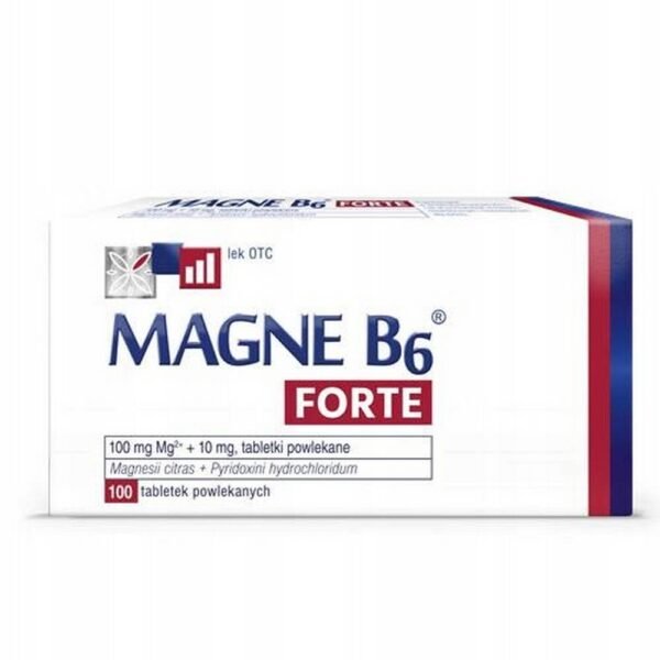 Magne B6 Forte is a medicinal product in the form of coated tablets, which supplements the deficiencies of magnesium and / or vitamin B6 in the body. It is intended for children from 6 years of age and adults. It contains a well-absorbed magnesium salt - citrate.