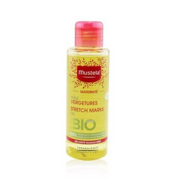 Rich MUSTELA Maternite Oil against stretch marks with the formula of the so-called. dry oil is quickly absorbed and leaves the skin silky soft.