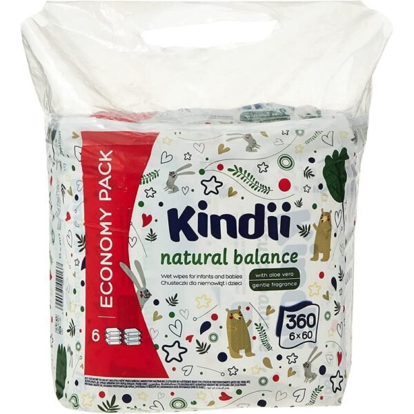 Kindii Natural Balance are delicate moisturizing wipes, dedicated to the care of delicate baby skin from the first moments of life.