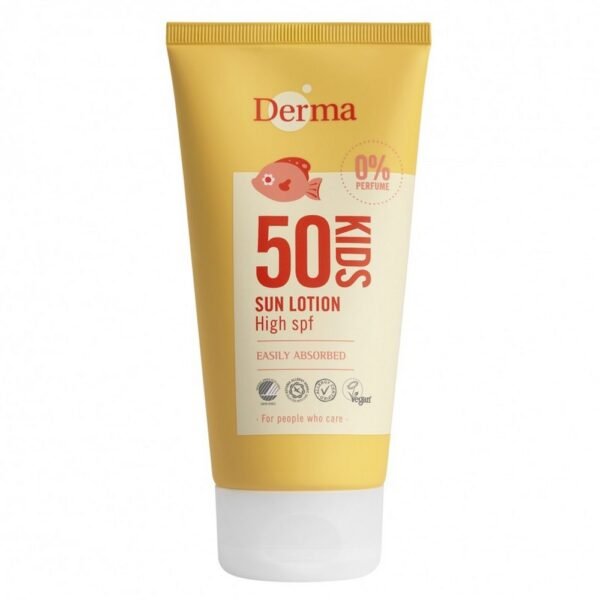 Derma Sun Baby / Kids sun lotion for children SPF 50 is a high protection against UVA and UVB rays for children from the first day of life.