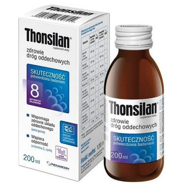 Forma del producto: Jarabes. Ingrediente principal: Tomillo. Indicación: Dolor de garganta, Tos. Información adicional: Proteger de la luz, Temperatura ambiente