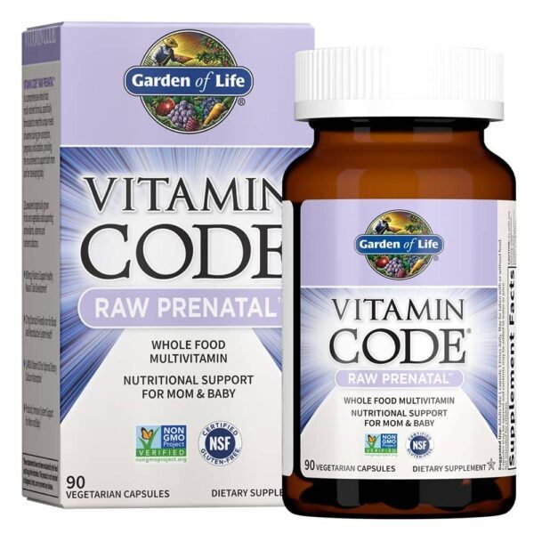 Vitamin Code RAW Prenatal es una fórmula integral rica en nutrientes especialmente formulada para satisfacer las necesidades únicas de las mujeres durante la etapa previa a la concepción, el embarazo y la lactancia, proporcionando alimento para la madre y su bebé en desarrollo.