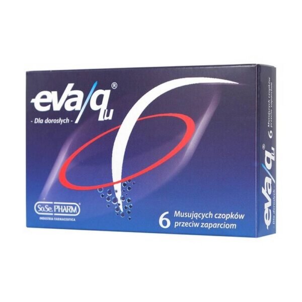 Supositorios de Eva/Qu contra el estreñimiento 6,Eva/Qu czopki przeciw zaparciom 6 czopków,Eva/Qu