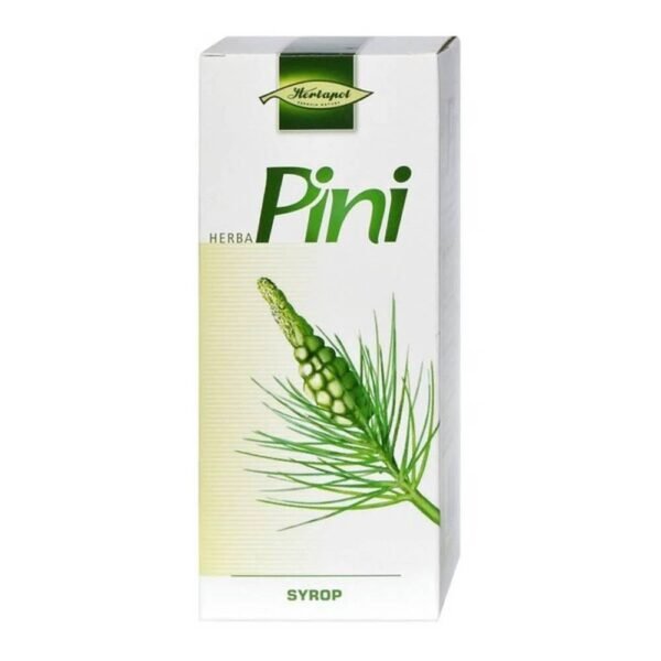 Herbapini syrup (Sirupus Pini compositum) is an antitussive remedy. The syrup contains codeine phosphate, which is prescribed specifically for dry, debilitating cough that accompanies catarrh of the upper respiratory tract.