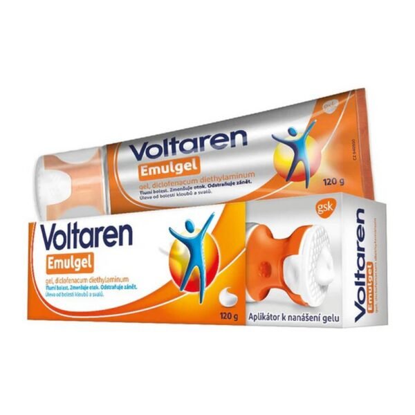 Voltaren emulgel con aplicador para una cómoda aplicación del gel alivia el dolor y la inflamación, alivia la hinchazón en enfermedades del sistema musculoesquelético en adultos y adolescentes a partir de los 14 años.