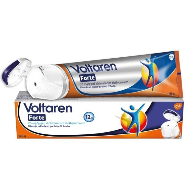 Voltaren Forte contiene el ingrediente activo diclofenaco. Pertenece a un grupo de medicamentos llamados antiinflamatorios no esteroides (AINE). Está destinado a frotarse sobre la piel.