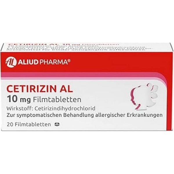 Picor de ojos-ALIUD PHARMA Cetirizine AL ,ojos llorosos-ALIUD PHARMA Cetirizine AL, secreción nasal-ALIUD PHARMA Cetirizine AL