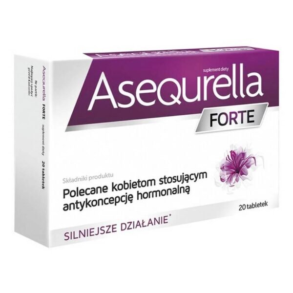 Dietary supplement Asequrella Forte contains maca root extract and prickly fruit, which reduces appetite and promotes fat metabolism.