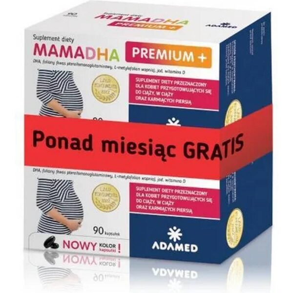 MAMADHA Premium+ - supplement for women planning pregnancy, pregnant and breastfeeding