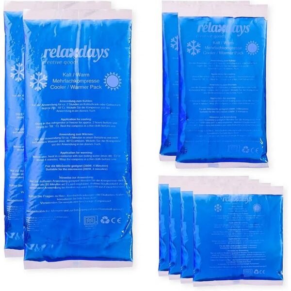 спортивные травмы-Multi Pack Compresses Set-Relaxdays Kühlpads Gel, ушибы-Multi Pack Compresses Set-Relaxdays Kühlpads Gel, сенная лихорадка-Multi Pack Compresses Set-Relaxdays Kühlpads Gel