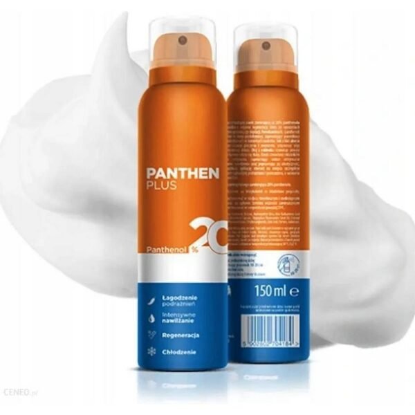Panten Plus foam is a product designed to care for skin with irritations and burns, including those caused by too much exposure to the sun.
