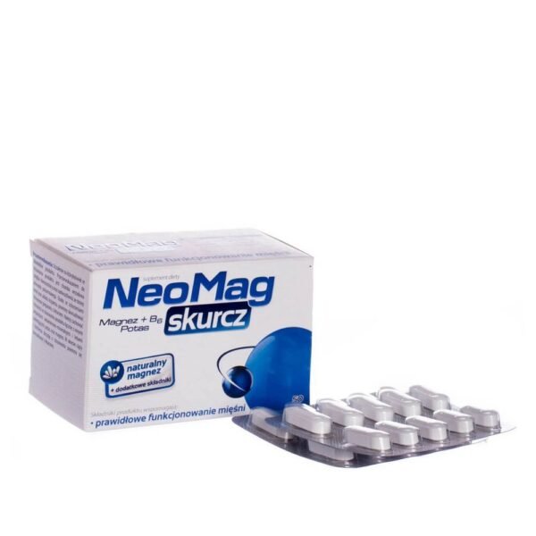 NeoMag Spasm dietary supplement containing ingredients that support proper muscle function.
