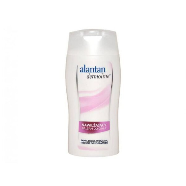 Alantan Dermoline is a moisturizing body lotion for dry, sensitive and irritation-prone skin.