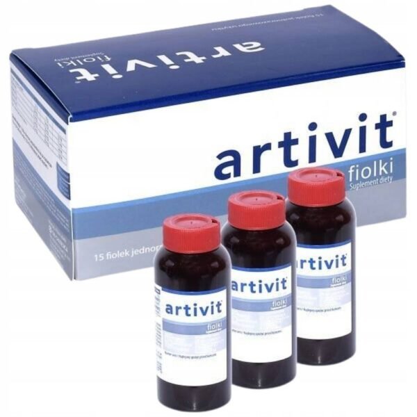 Artivit is a dietary supplement containing enzymatically hydrolyzed collagen of high purity and B vitamins (B5, B6, B2, BI).