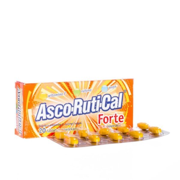 AscoRutiCal Forte is a dietary supplement intended for systematic use during periods of increased need for ingredients that strengthen the body's immunity.
