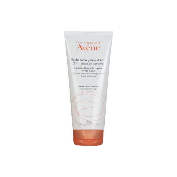 Avène 3 In 1 Make-up Remover 200ml for all skin types, even the most sensitive, cleanses, softens and removes makeup in one step.