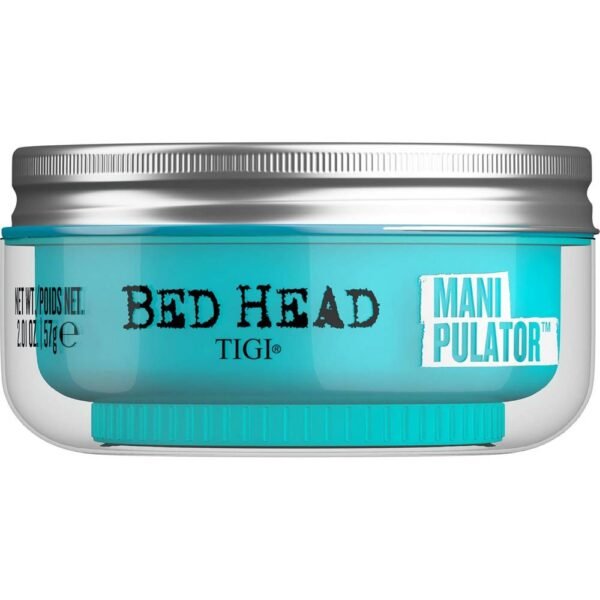 Bed Head by TIGI Manipulator contra el frizz proporciona fijación, textura, volumen y definición fuertes y duraderos.