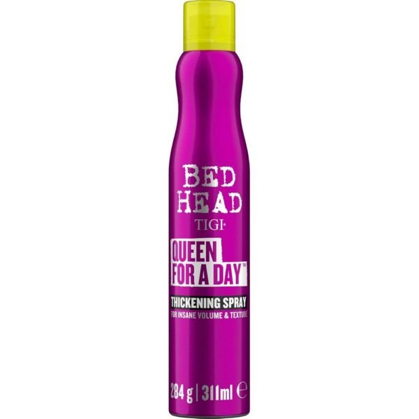 Bettkopf von TIGI Queen For a Day le da a tu cabello una textura extra, una fijación ligera y un volumen increíble, haciendo que tu cabello sea elástico y suave.