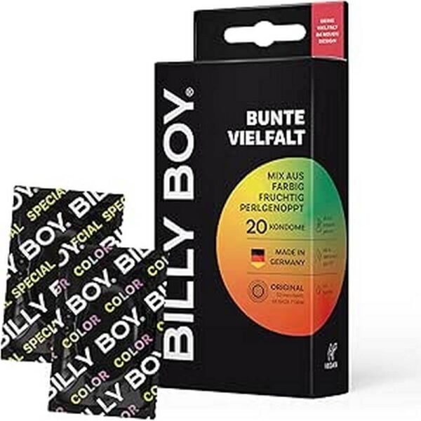 Comodidad y protección-BILLY BOY Colourful Variety Condoms,