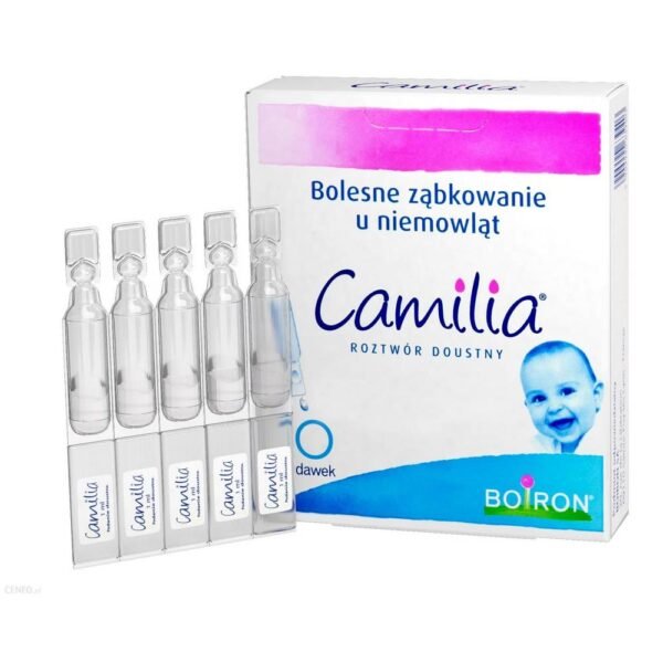 Camilia is a homeopathic medicine that has therapeutic indications for painful teething in infants.