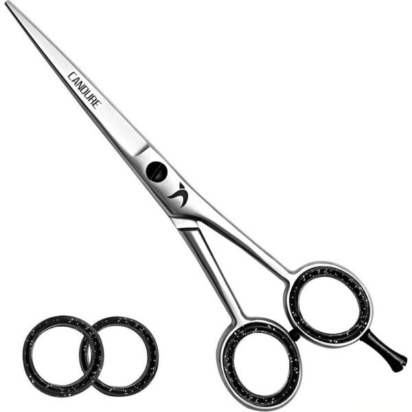 Ciseaux de coupe de cheveux haut de gamme Candure ‎PT avec des coupes très nettes et précises.
