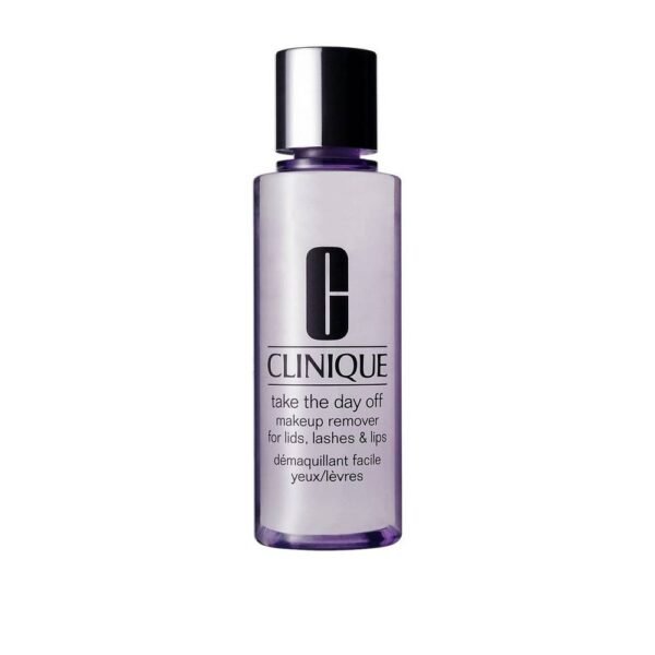 El desmaquillador bifásico Take The Day Off de Clinique de 125 ml elimina de forma rápida y eficaz el maquillaje y todas las impurezas de la piel del rostro, sin dejar una sensación desagradable.