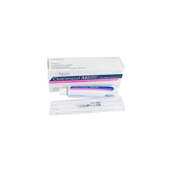 Clotrimazol Aristo se utiliza en caso de inflamación y secreción vaginal causada por una infección por hongos.