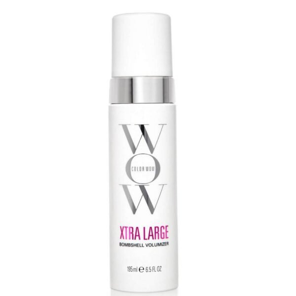 Color Wow Volumen Xtra Large heat protection for thick and healthy hair, innovative lightweight foaming formula for weightless volume that lasts for days.