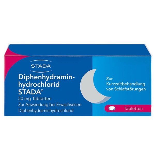 Diphenhydramin-hydrochloride Stada tablets are a sleeping pill from the group of antihistamines.