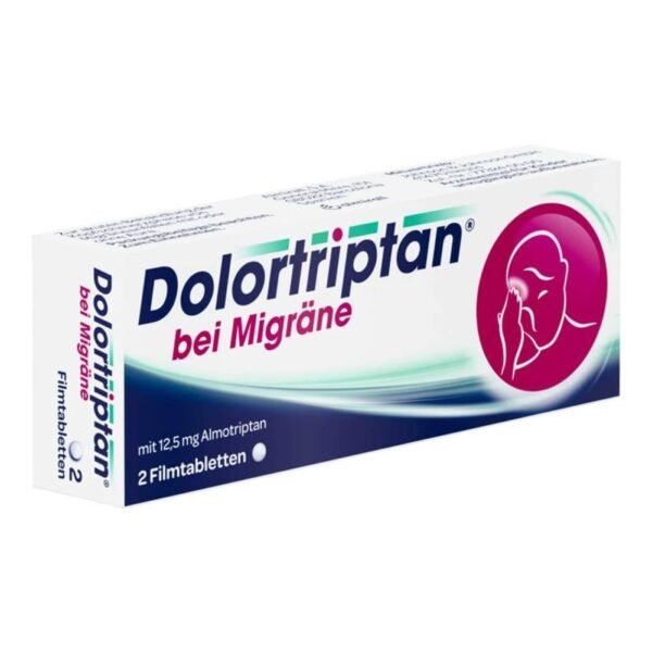 Dolortriptan bei Migräne para el tratamiento agudo de dolores de cabeza durante ataques de migraña con o sin aura.