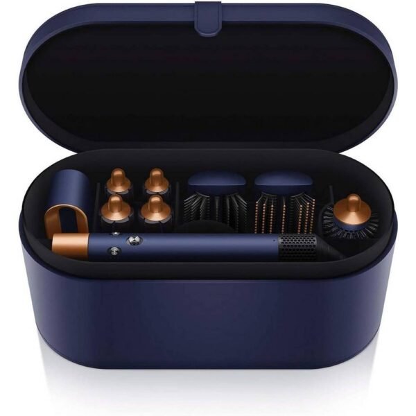 The Dyson Airwrap Complete Midnight multi-styler uses Coanda airflow in its smoothing brushes, barrels and straightening attachment to dry and straighten hair without heat damage, designed for straight and wavy hair.