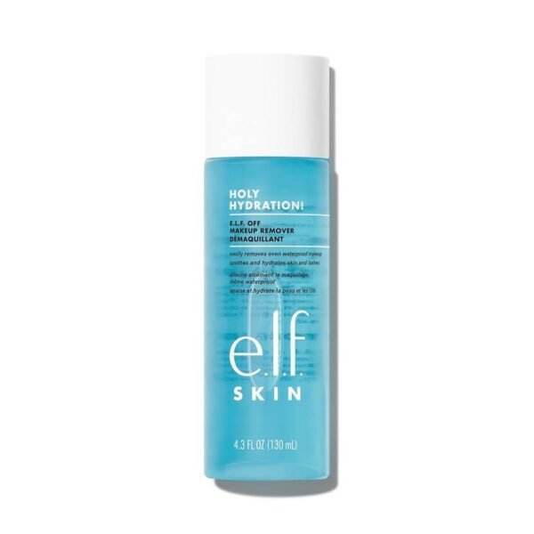 e.l.f. SKIN Holy Hydration! e.l.f. Off Makeup Remover 130 ml easily removes any makeup (even waterproof!), without pulling too much, non-greasy two-phase formula, safe for sensitive eyes and skin; does not cause irritation.