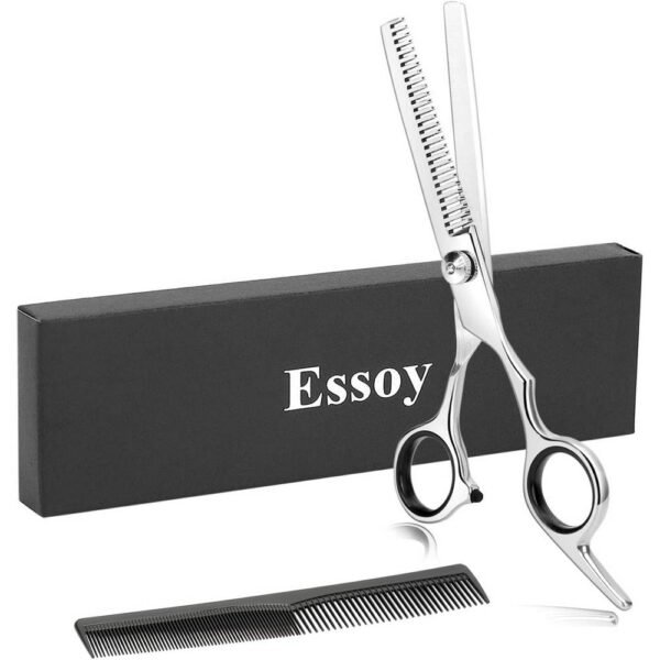 Ножницы для стрижки волос ESSOY из нержавеющей стали для домашнего салона, парикмахерские ножницы для женщин, мужчин, детей.