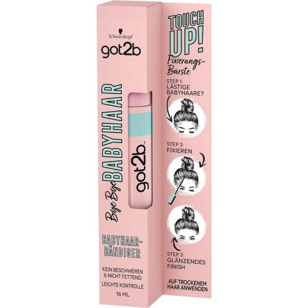 got2b Hair Bye Bye Baby Hair is lightweight, non-greasy and designed to hold fine hairs in place for instant, controlled, manageable results.