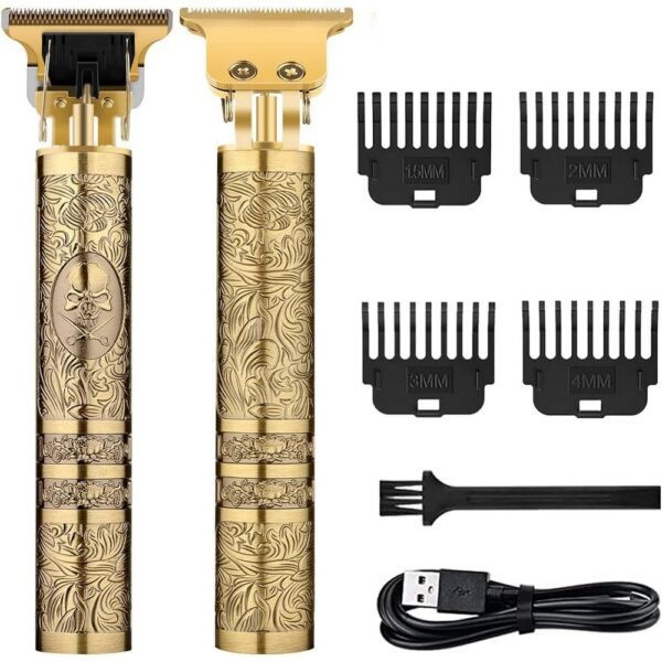 JINER169574968 Tondeuse à cheveux professionnelle pour homme, tondeuse à barbe, tondeuse à cheveux longs, tondeuse à cheveux sans fil avec peignes de guidage.