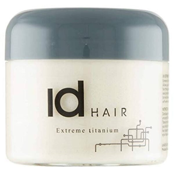 Id HAIR Extreme Titanium для стильных коротких волос, сильная фиксация, придает волосам блеск и текстуру, легко смывается.